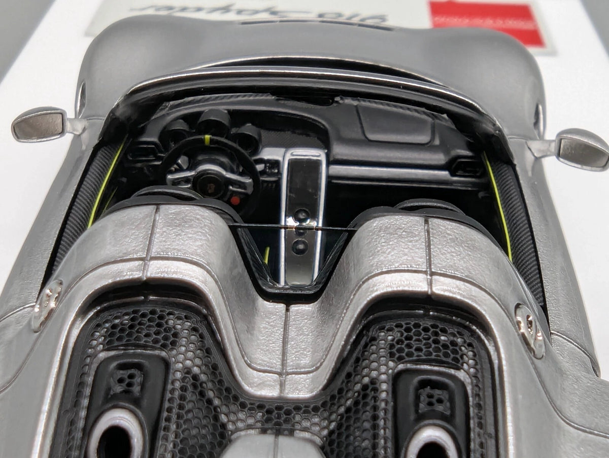 Eidolon Make Up 1:43 Porsche 918 Spyder GT Silver Metallic mit Vitine und OVP