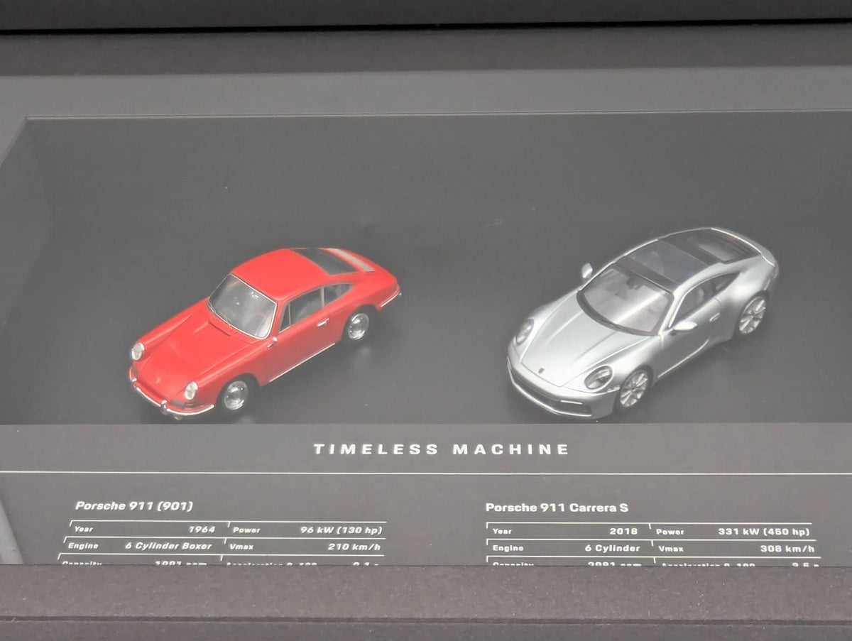 Modellautos 1:43 Spark Porsche Timeless Machine Set 901 & 992 WAP0929190K OVP
