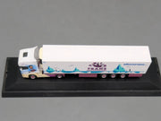 Lkw Modell 1:87 Herpa Scania Kühlkoffersattelzug Trio Trans mit Vitrine