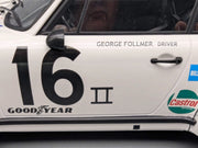 Modellautos 1:12 Minichamps Porsche 934 RSR Turbo WINNER 76 #16. Follmer Vitrine