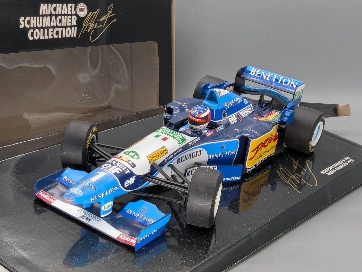 Modellautos 1:18 Minichamps Benetton Renault B195 WINNER #1 M. Schumacher OVP
