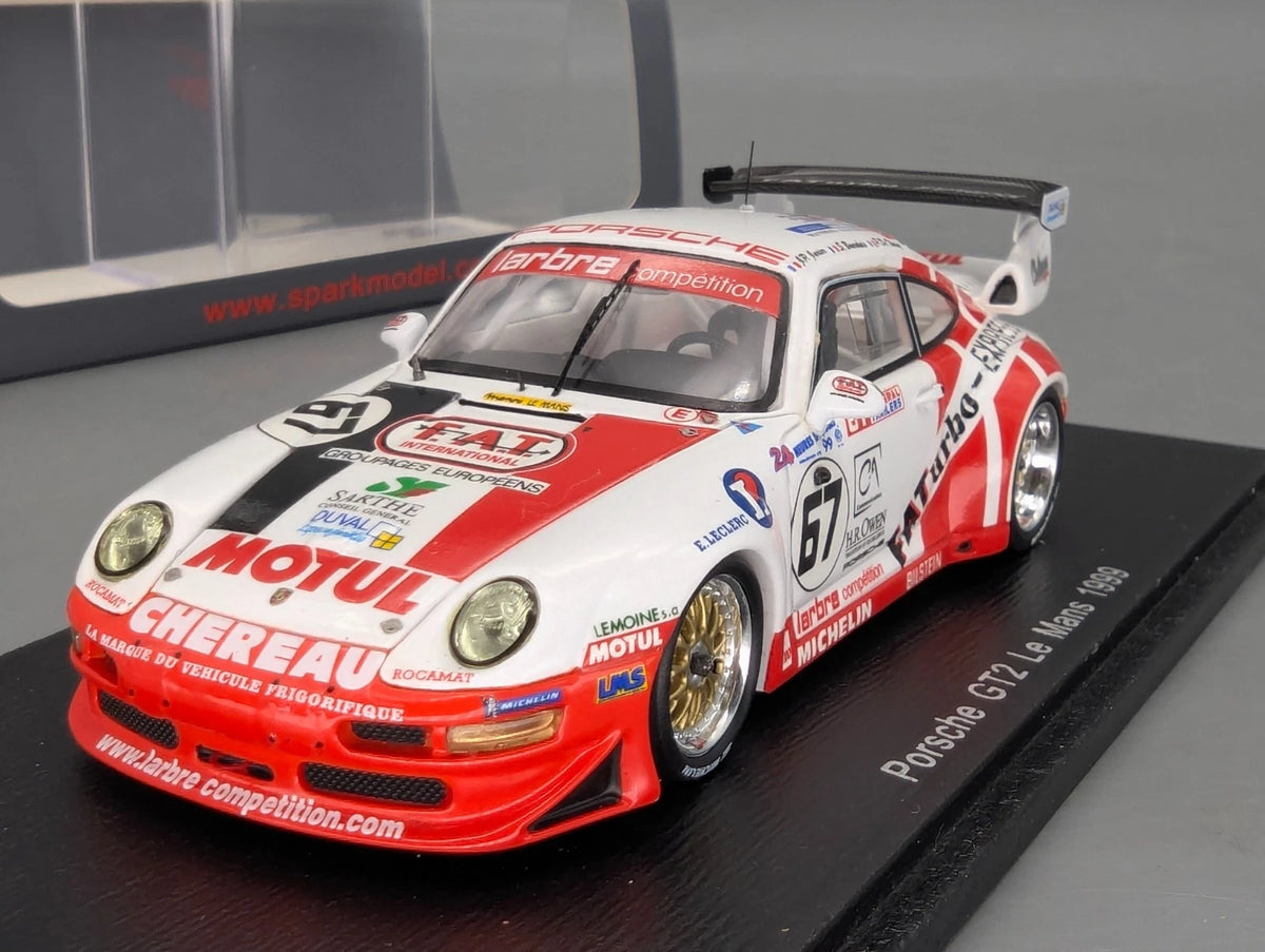 Modellautos 1:43 Spark S4450 Porsche 911 GT2 24h Le Mans 1999 #67 OVP