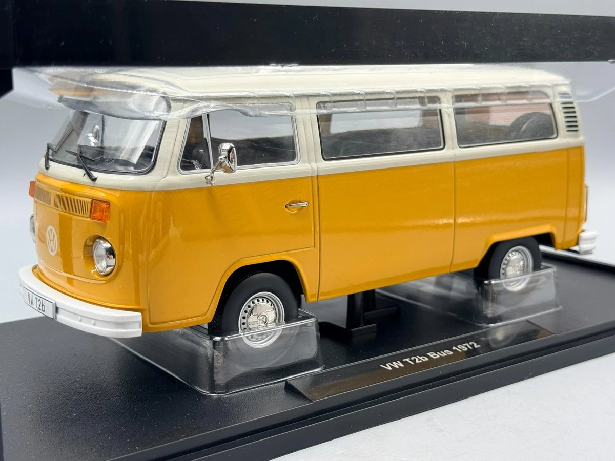 Modellautos 1:18 KK-Scale VW T2b Bus 1972 Gelb Weiß mit OVP