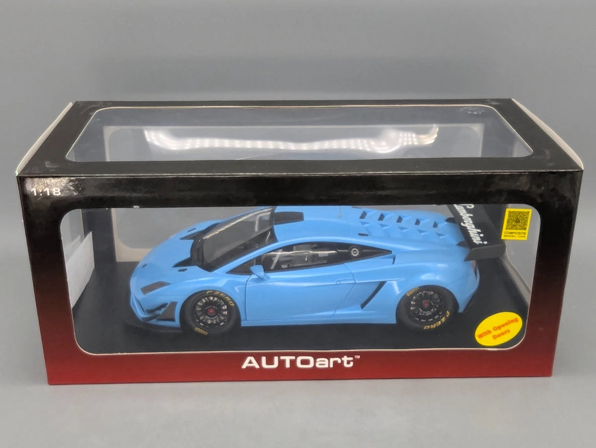 Modellautos 1:18 Autoart 81359 Lamborghini Gallardo GT3 FL2 2013 Blau mit OVP