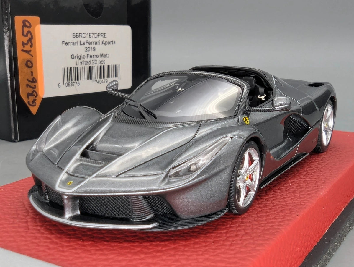 Modellautos 1:43 BBR Concept43 Ferrari LaFerrari Aperta Grigio Ltd 16/20 OVP