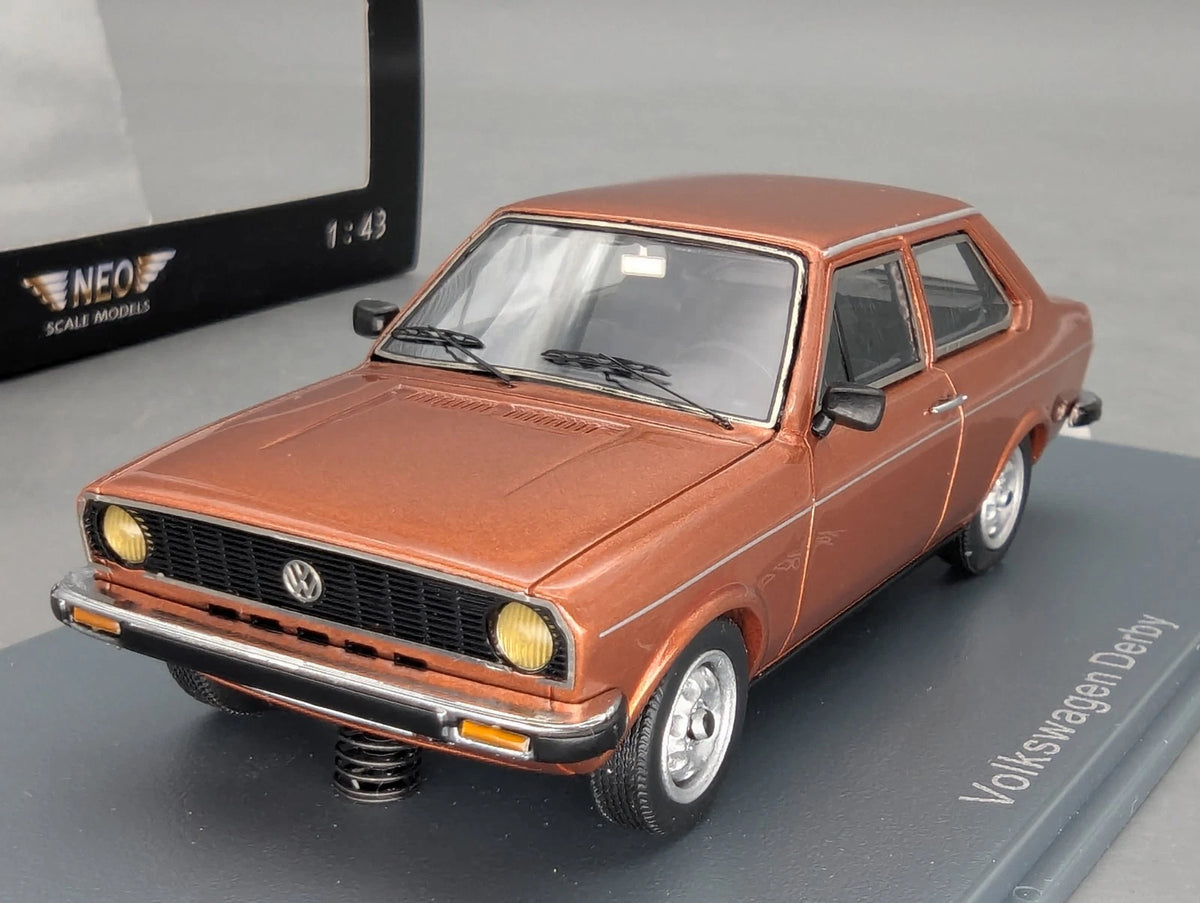 Modellautos 1:43 Neo Scale Models Volkswagen VW Derby GLS Kupfer Met. mit OVP
