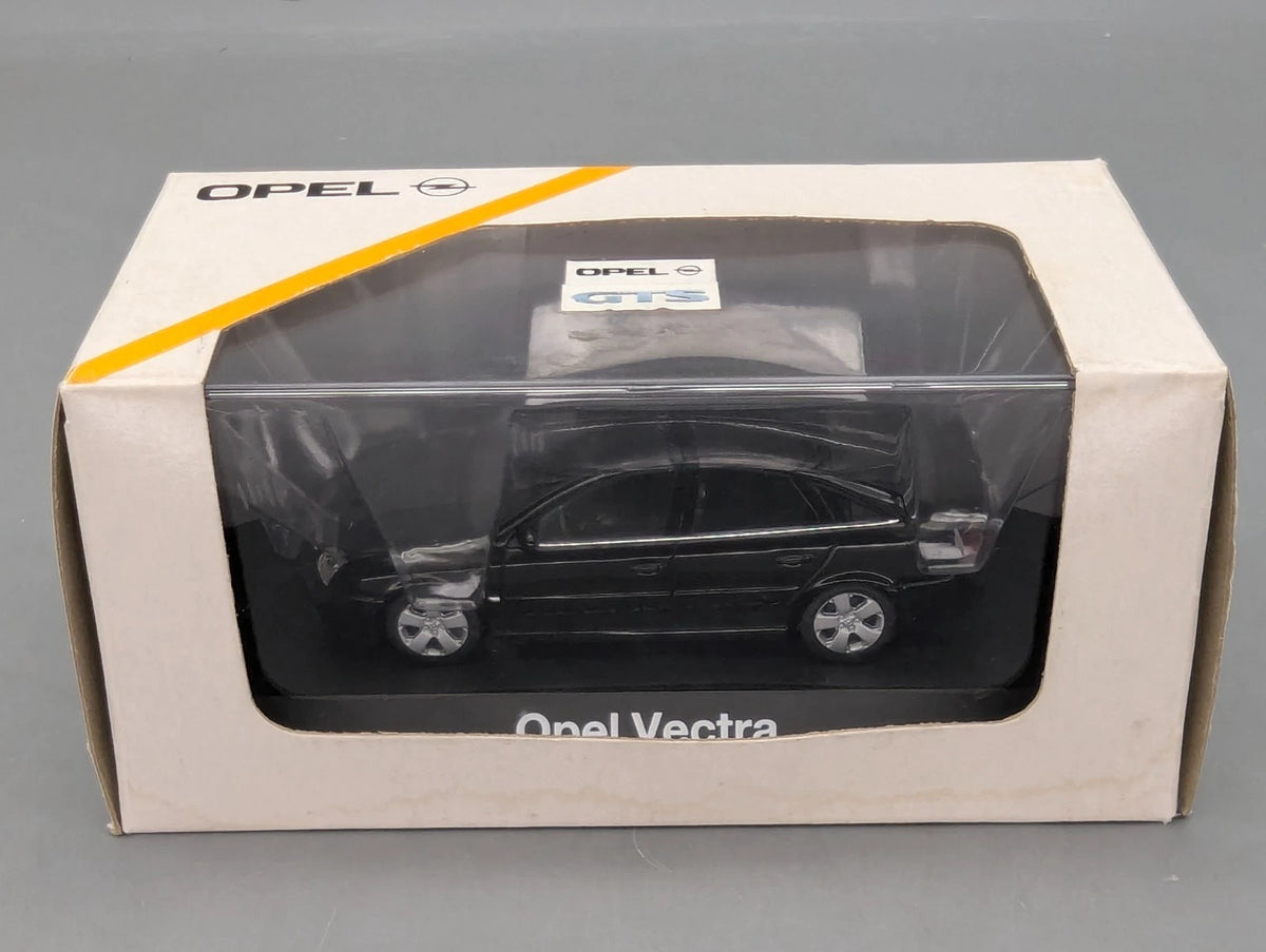 Modellautos 1:43 Schuco Opel Vectra GTS Schwarz mit Dealer OVP