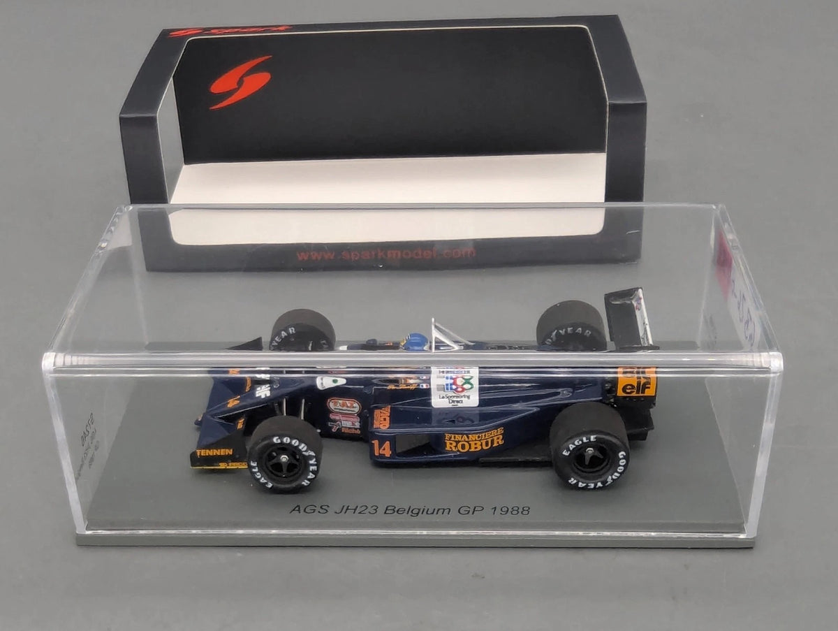 Modellautos 1:43 Spark S7246 AGS JH23 Belgium GP 1988 #14  P. Streiff OVP