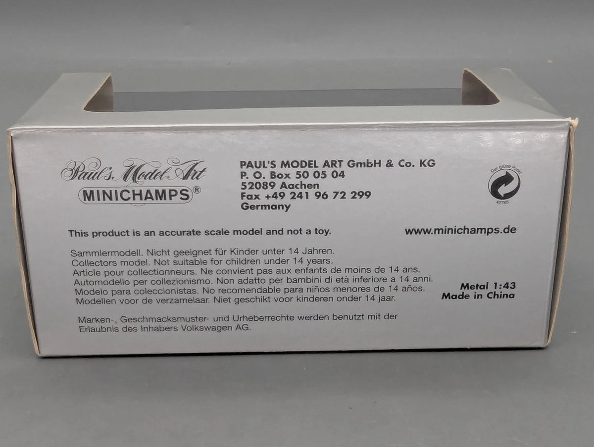 Modellautos 1:43 Minichamps Volkswagen VW Caddy Dunkelblau mit Dealer OVP