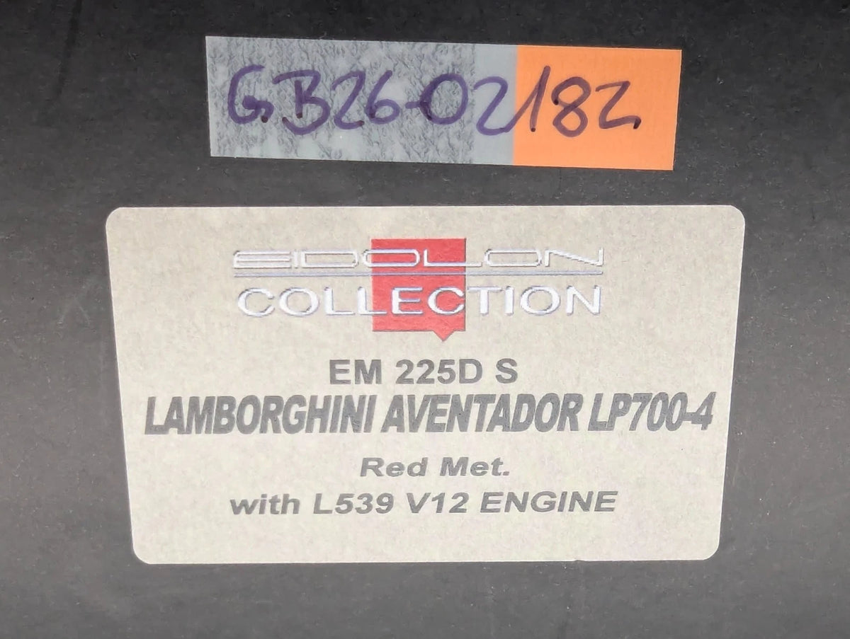 Eidolon Make Up 1:43 Lamborghini Aventador LP700-4 2011 Engine Set Rot mit OVP