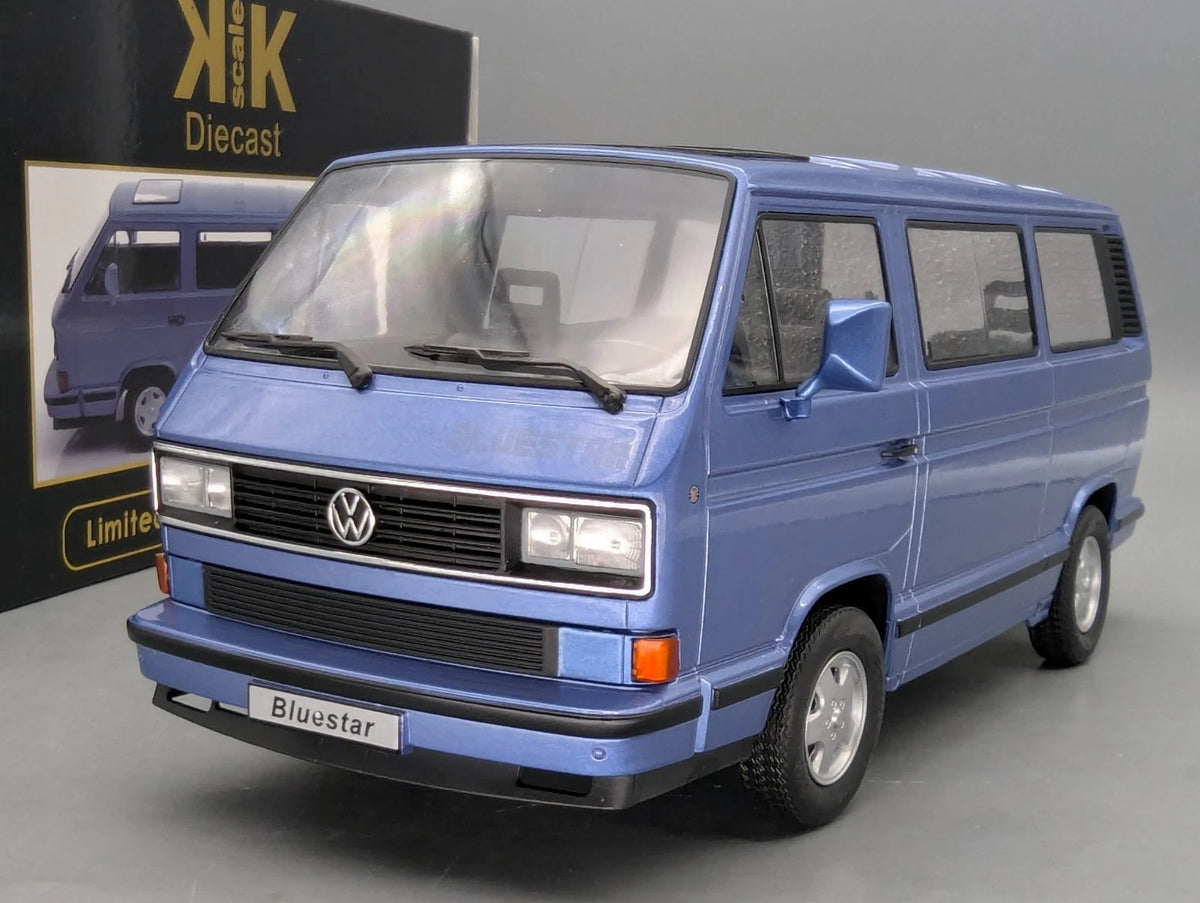 Modellautos 1:18 KK-Scale Volkswagen VW T3 Bus Bluestar mit OVP