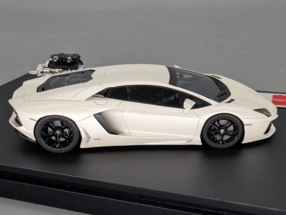 Eidolon Make Up 1:43 Lamborghini Aventador LP700-4 2011 Engine Set Matt Weiß OVP