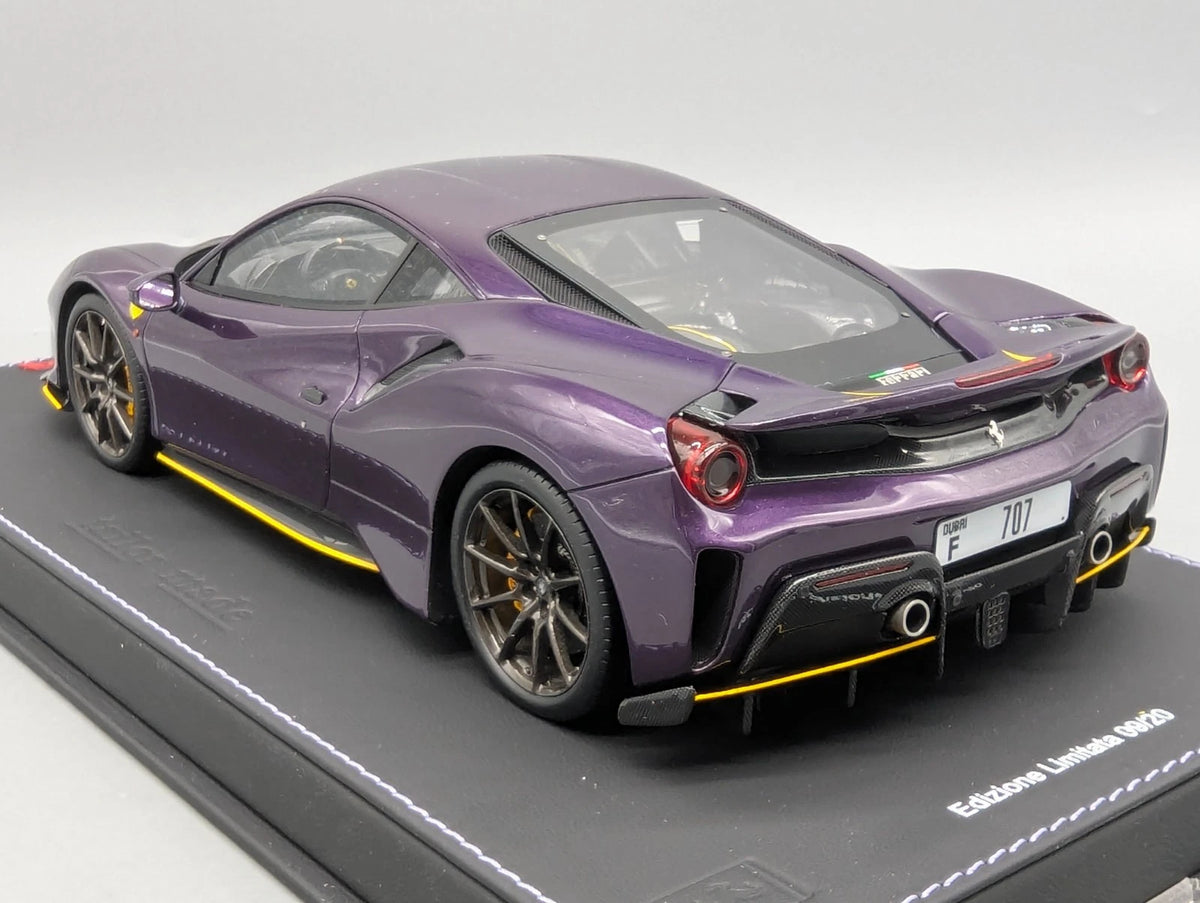 Modellautos 1:18 BBR CALSITO Ferrari 488 Pista Dubai Ltd 09/20 Stck in OVP