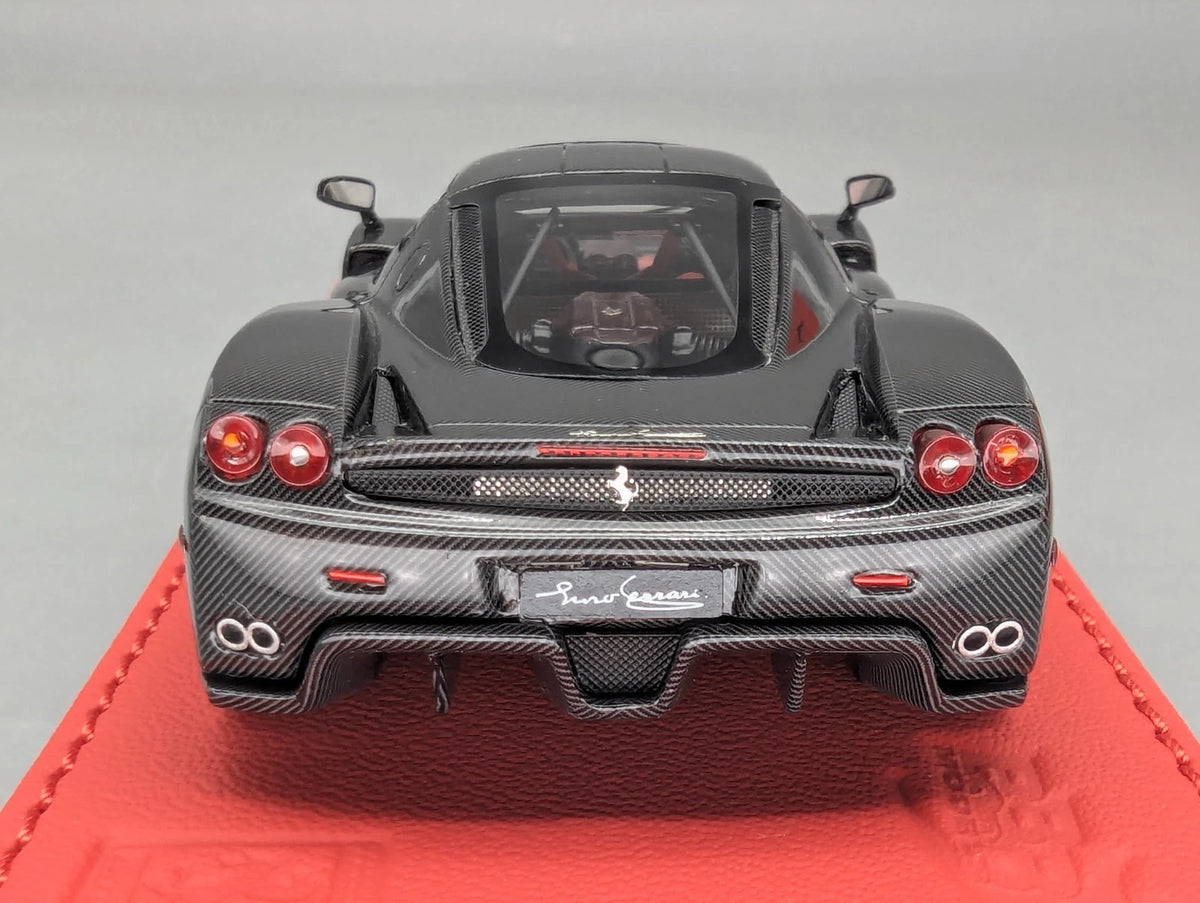 Modellautos 1:43 BBR Deluxe Ferrari Enzo Gloss Full Carbon Fibre Ltd 04/35 OVP
