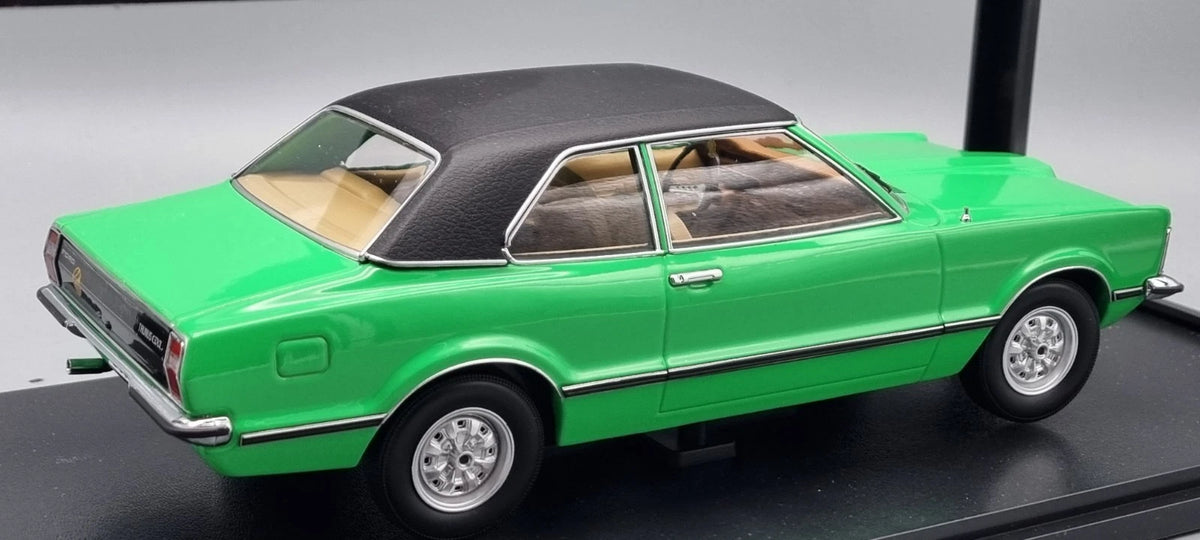 Modellautos 1:18 KK Scale Ford Taunus GXL Limousine 1971 grün OVP