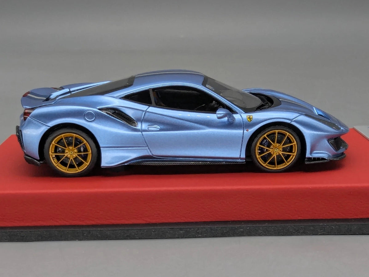 Modellautos 1:43 BBR Concept43 Ferrari 488 Pista RHD Azzurro Cali. Ltd 01/20 OVP
