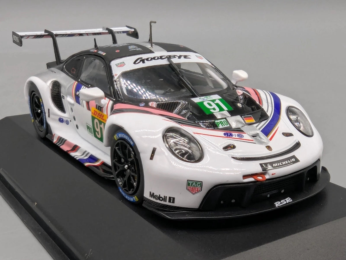 Modellautos 1:43 IXO Porsche 911 RSR WEC 8h Bahrain 2022 #91 Bruni Lietz mit OVP