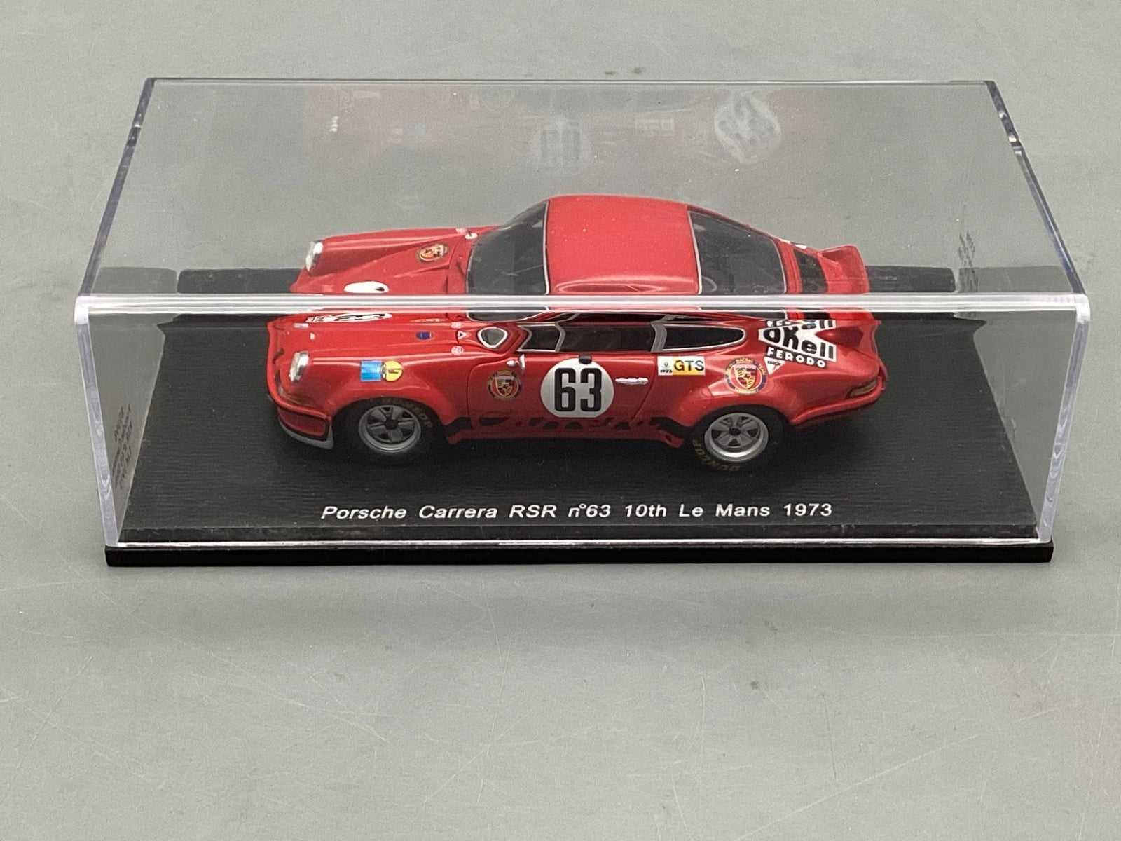 Modellautos 1:43 Spark Porsche Carrera RSR Le Mans 1973 #63 mit OVP
