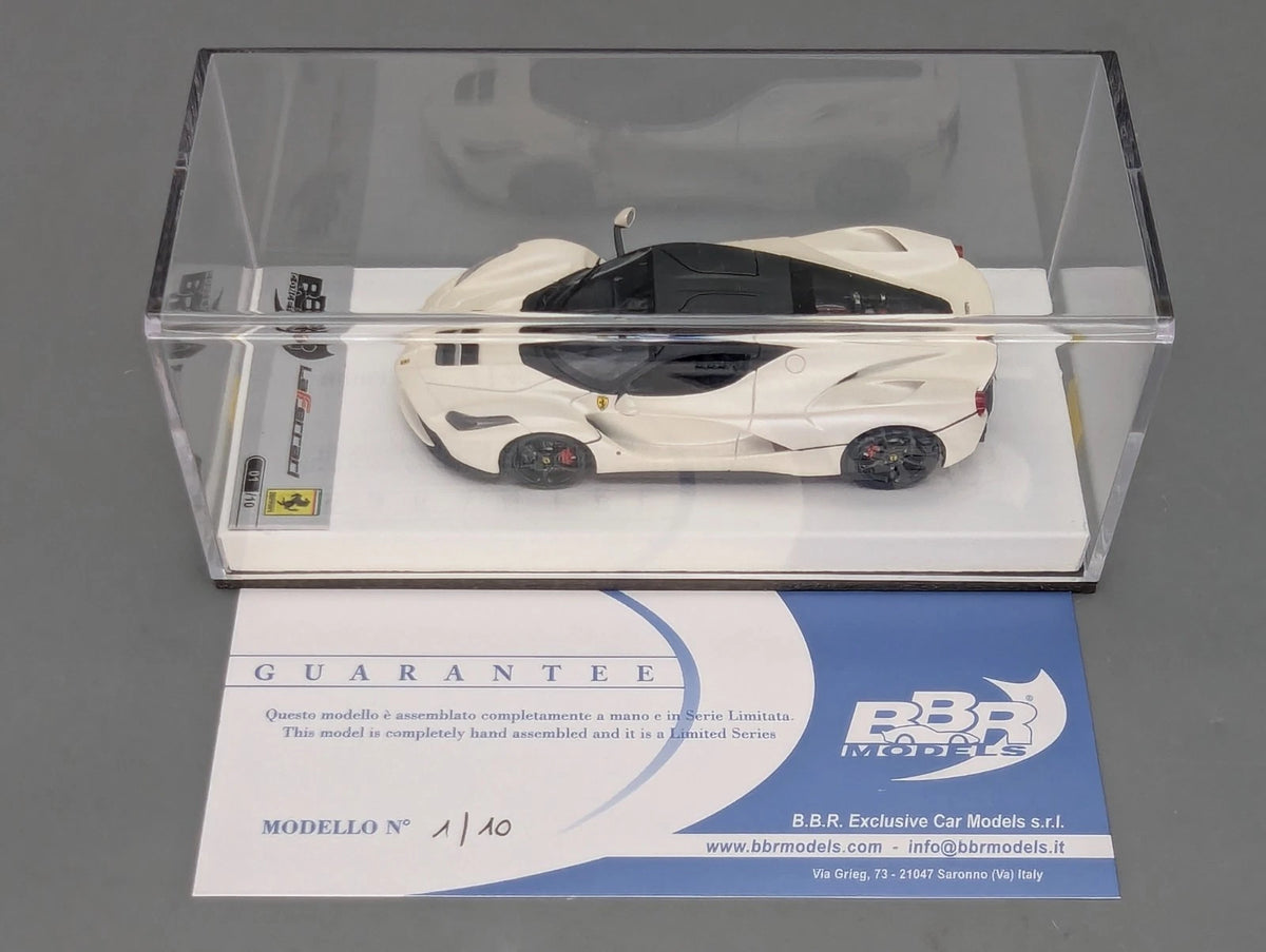 Modellautos 1:43 BBR Concept43 Ferrari LaFerrari Matt Italian Weiß Ltd 01/10 OVP