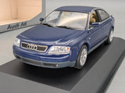 Modellautos 1:43 Minichamps Audi A6 Blau Metallic mit Dealer OVP