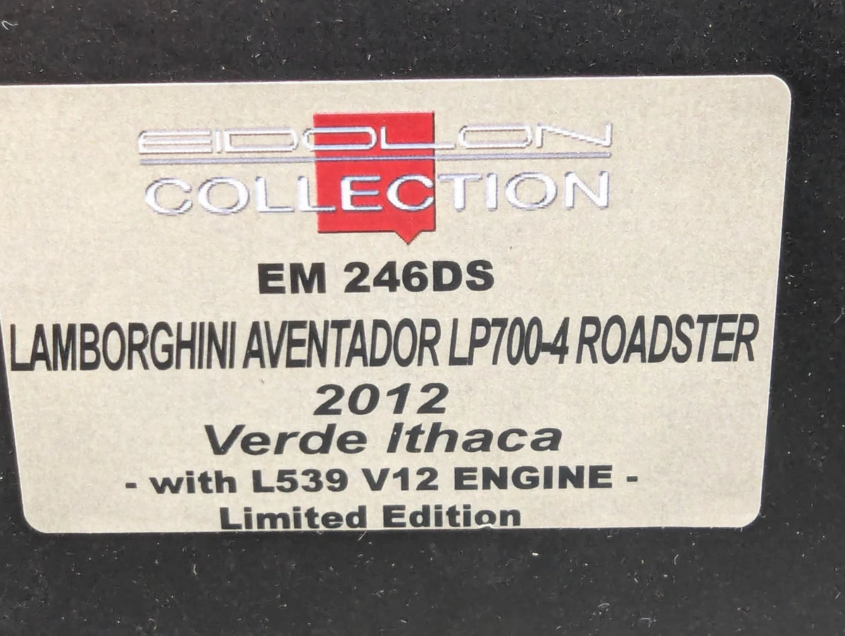 Eidolon Make Up 1:43 Lamborghini Aventador LP700-4 Roadster 2012 Engine Set OVP