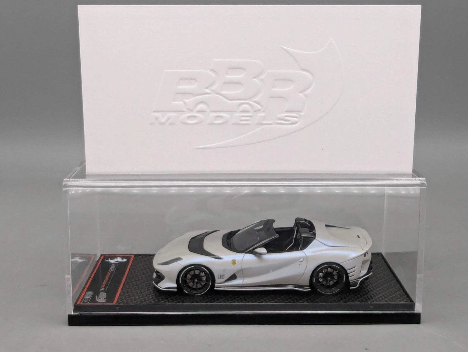 Modellautos 1:43 BBR Concept43 Ferrari 812 Competizione Aperta Weiß 091/156 OVP