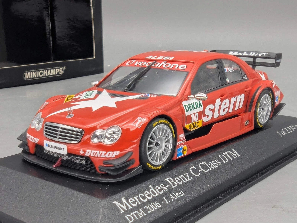 Modellautos 1:43 Minichamps Mercedes Benz C-Klasse DTM 2006 #10 J. Alesi mit OVP