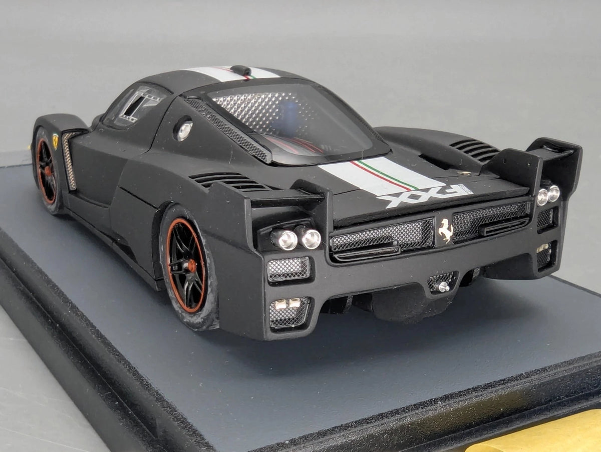 Modellautos 1:43 BBR Ferrari FXX 2006 Black Matt Ltd 20/20 mit Vitrine + OVP