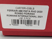 Modellautos 1:43 BBR Ferrari 488 Pista RHD 2020 Romans Inter. 2021 01/05 mit OVP