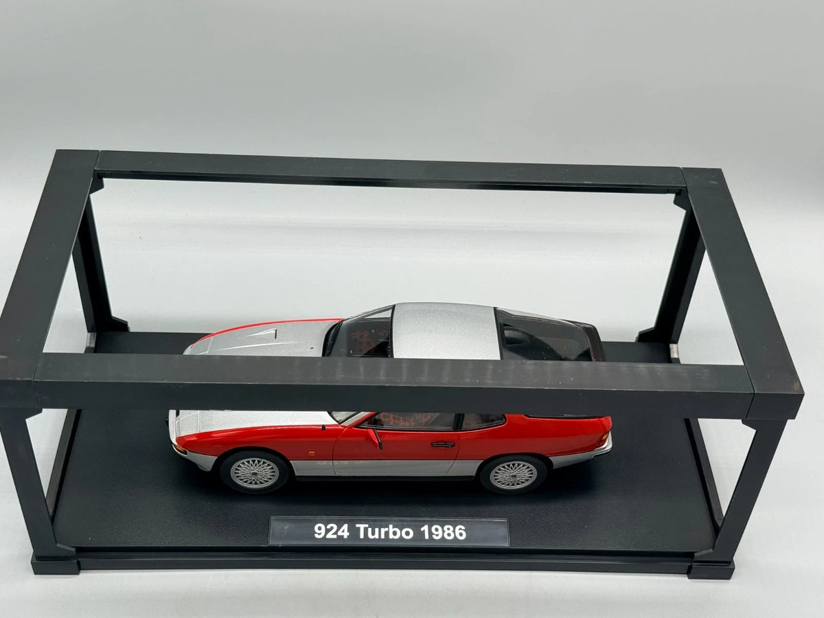 Modellautos 1:18 KK-Scale Porsche 924 Turbo 1986 Silber Rot mit OVP