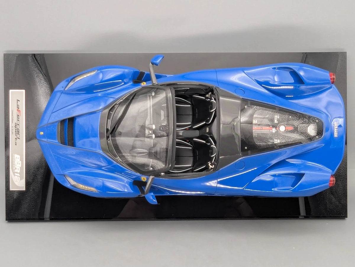 Modellautos 1:12 BBR Ferrari LaFerrari Aperta Azzurro Dino Ltd 05/05 Vitrine OVP