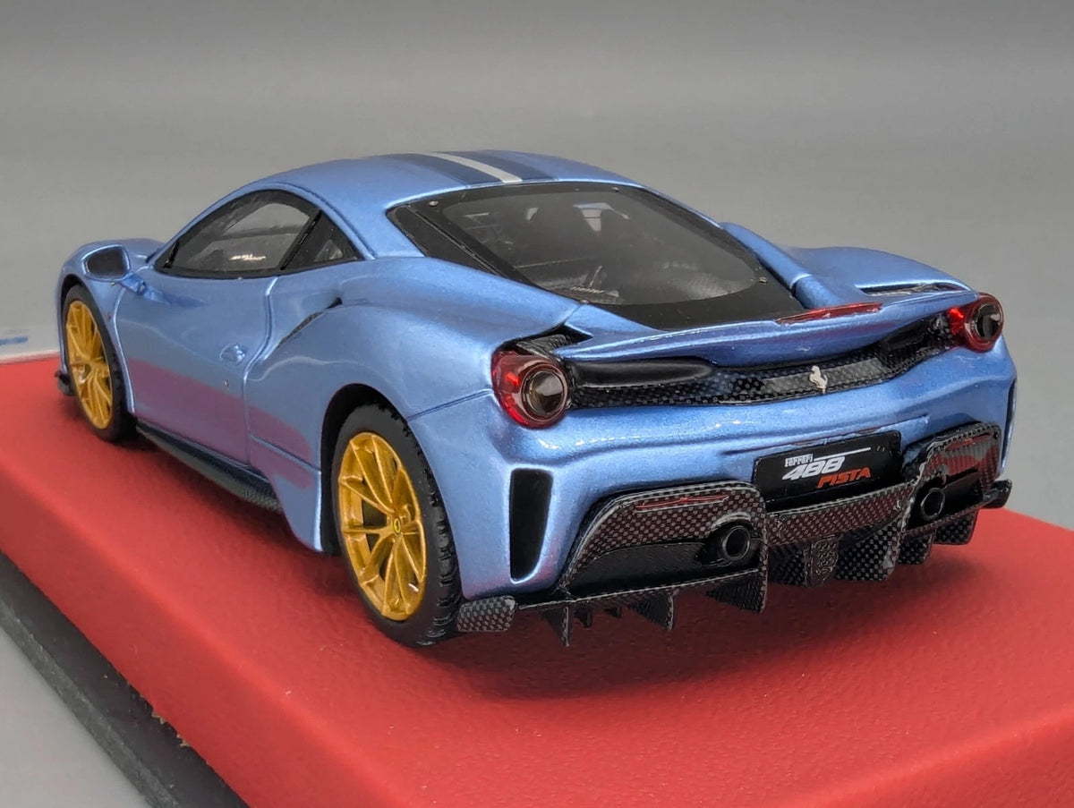 Modellautos 1:43 BBR Concept43 Ferrari 488 Pista RHD Azzurro Cali. Ltd 01/20 OVP