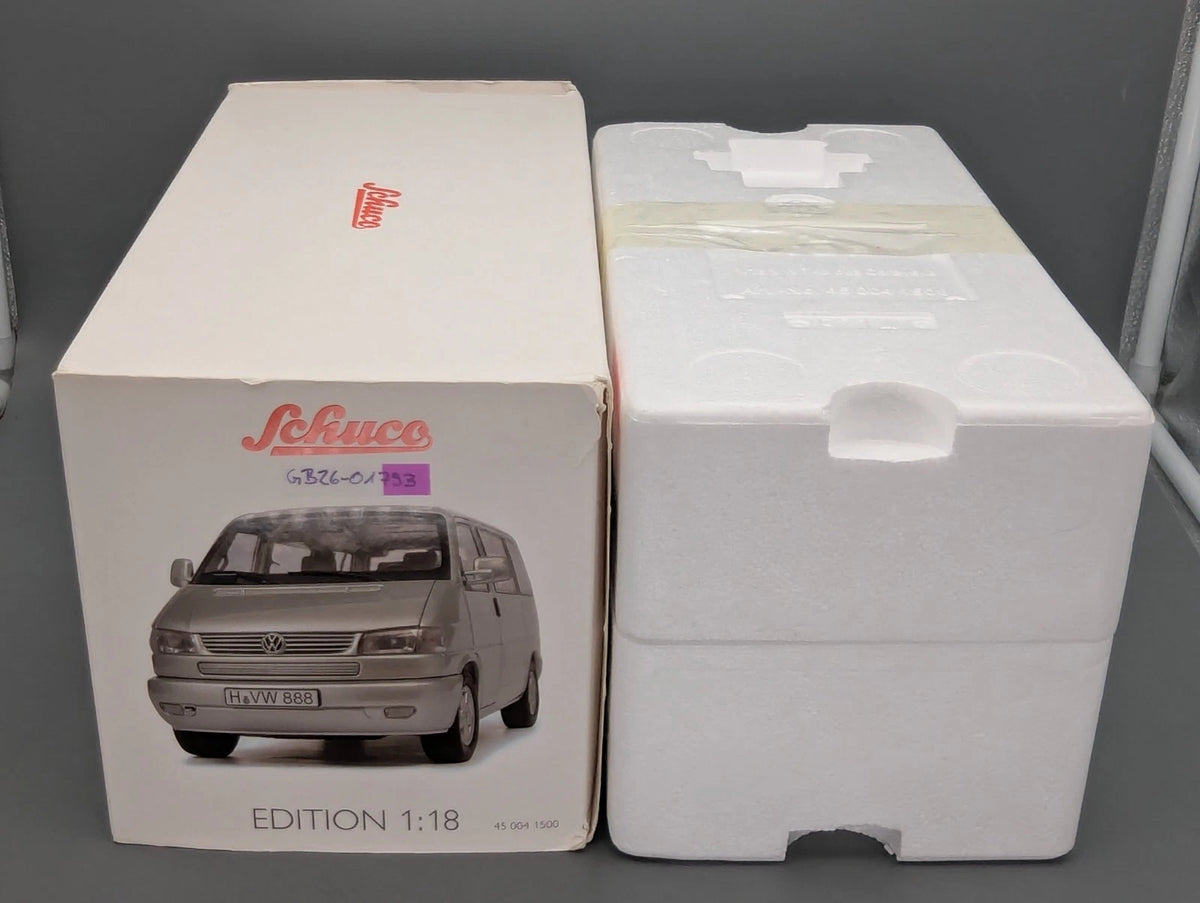 Modellautos 1:18 Schuco Volkswagen VW T4b Caravelle Silber mit OVP