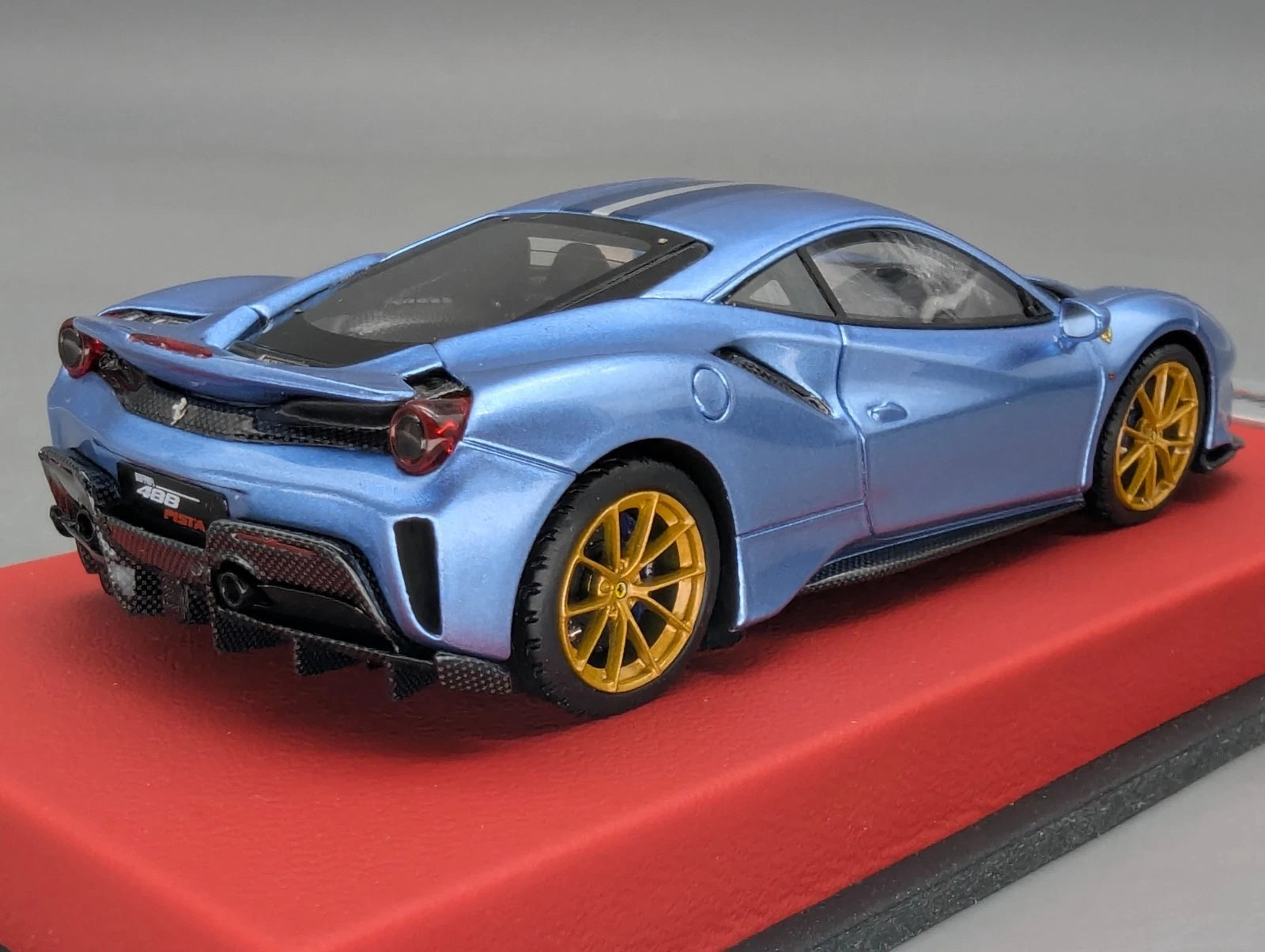 Modellautos 1:43 BBR Concept43 Ferrari 488 Pista RHD Azzurro Cali. Ltd 01/20 OVP