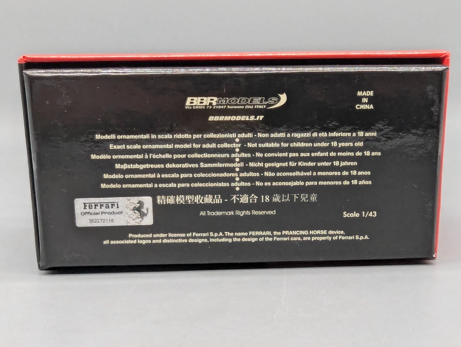 Modellautos 1:43 BBR Concept43 Ferrari F12 TdF Baby Blu Limitiert 10/10 mit OVP