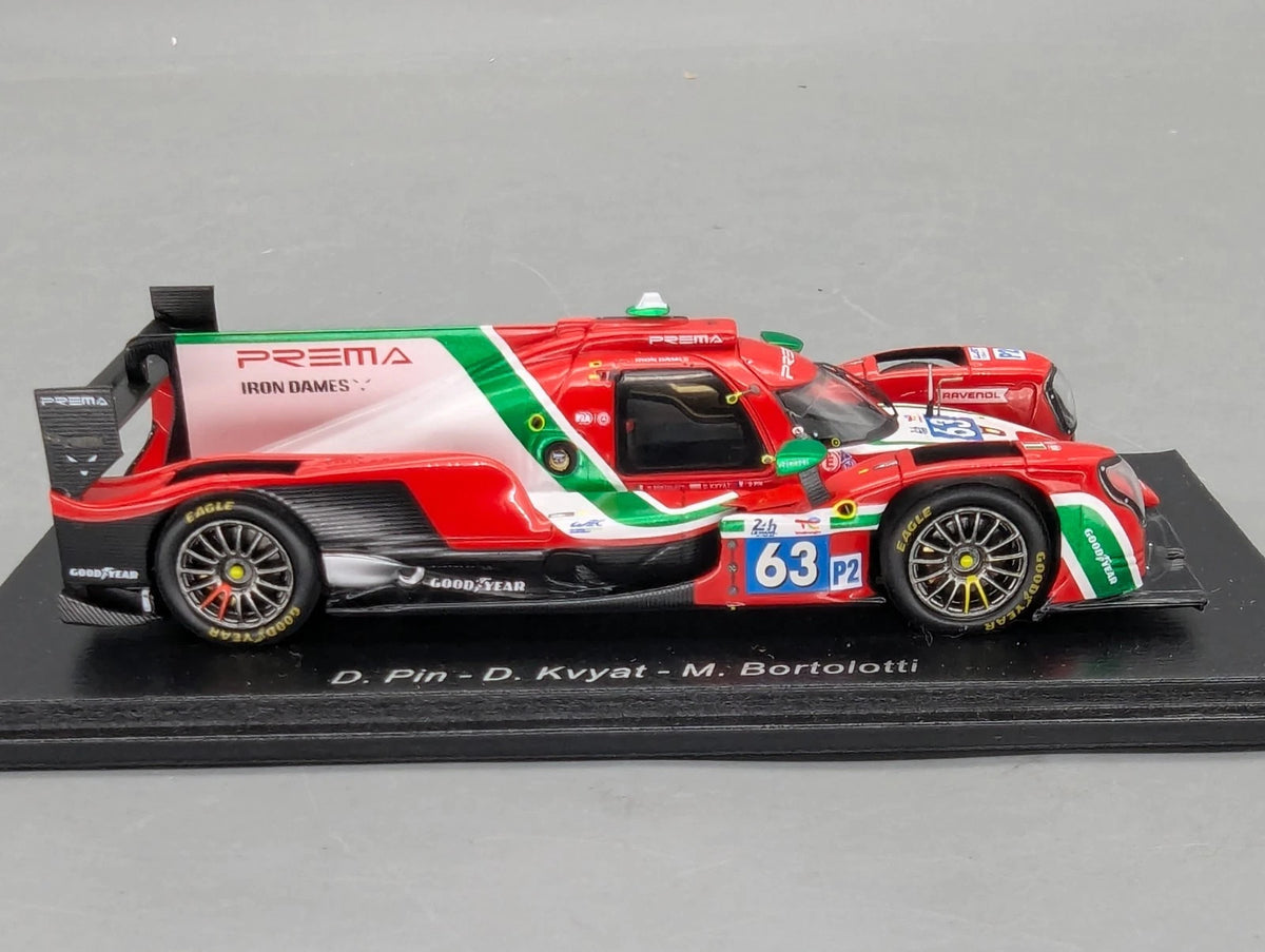Modellautos 1:43 Spark Oreca 07 Gibson 24h Le Mans 2023 Prema #63 Vitrine