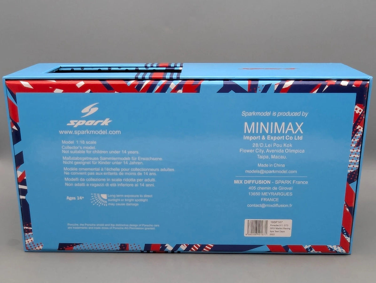 Modellautos 1:18 Spark Porsche 911 GT3 R GPX Spa 2022 #221 Lietz und andere OVP