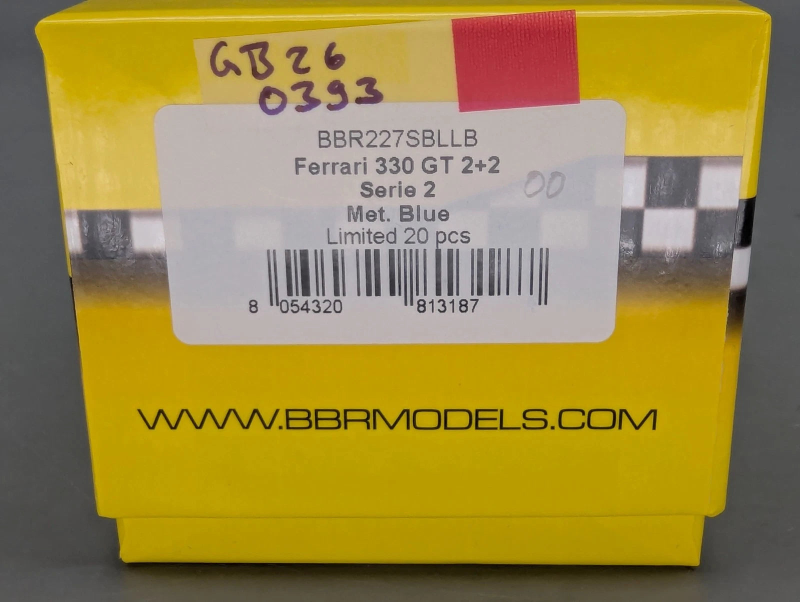 Modellautos 1:43 BBR Ferrari 330 GT Serie 2 S/N 8363GT VORSERIENMODELL 00/20 OVP
