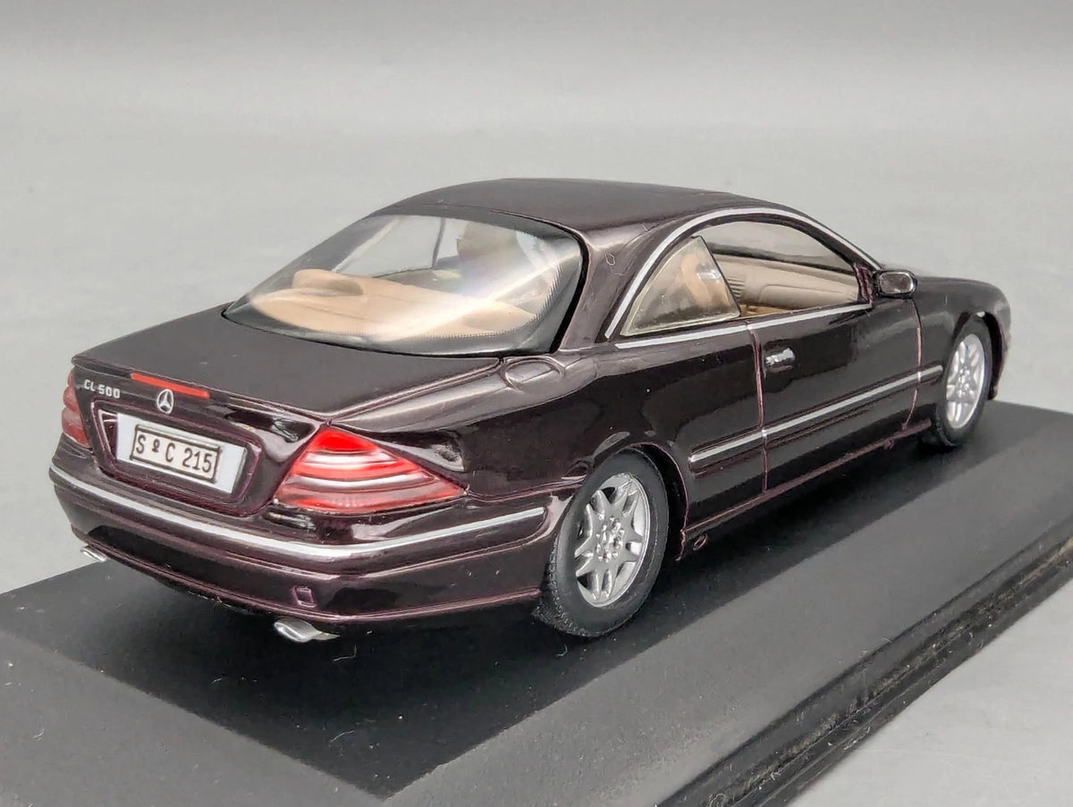 Modellautos 1:43 Minichamps Mercedes Benz CL 500 Dunkel-Violett/Rot Dealer OVP