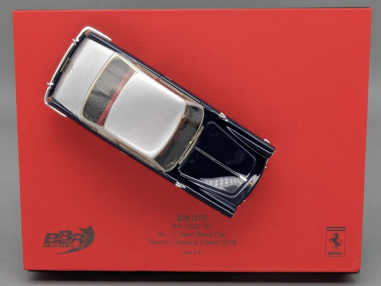 Modellautos 1:43 BBR Ferrari 250 GTE J. Geils Band Car Essen 2018 1/3 Stück OVP