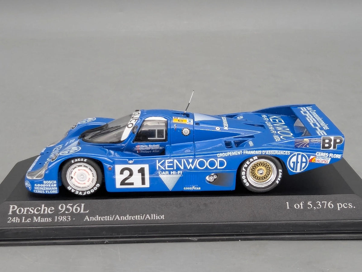 Modellautos 1:43 Minichamps Porsche 956L 24h Le Mans 1983 #21 Andretti u.A. OVP