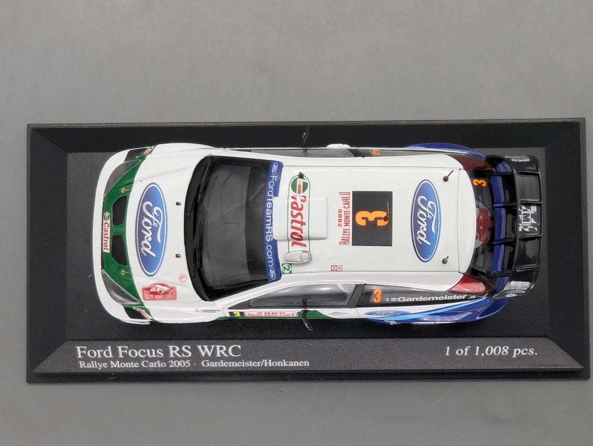 Modellautos 1:43 Minichamps Ford Focus RS WRC Rallye Monte Carlo 2005 #3 mit OVP