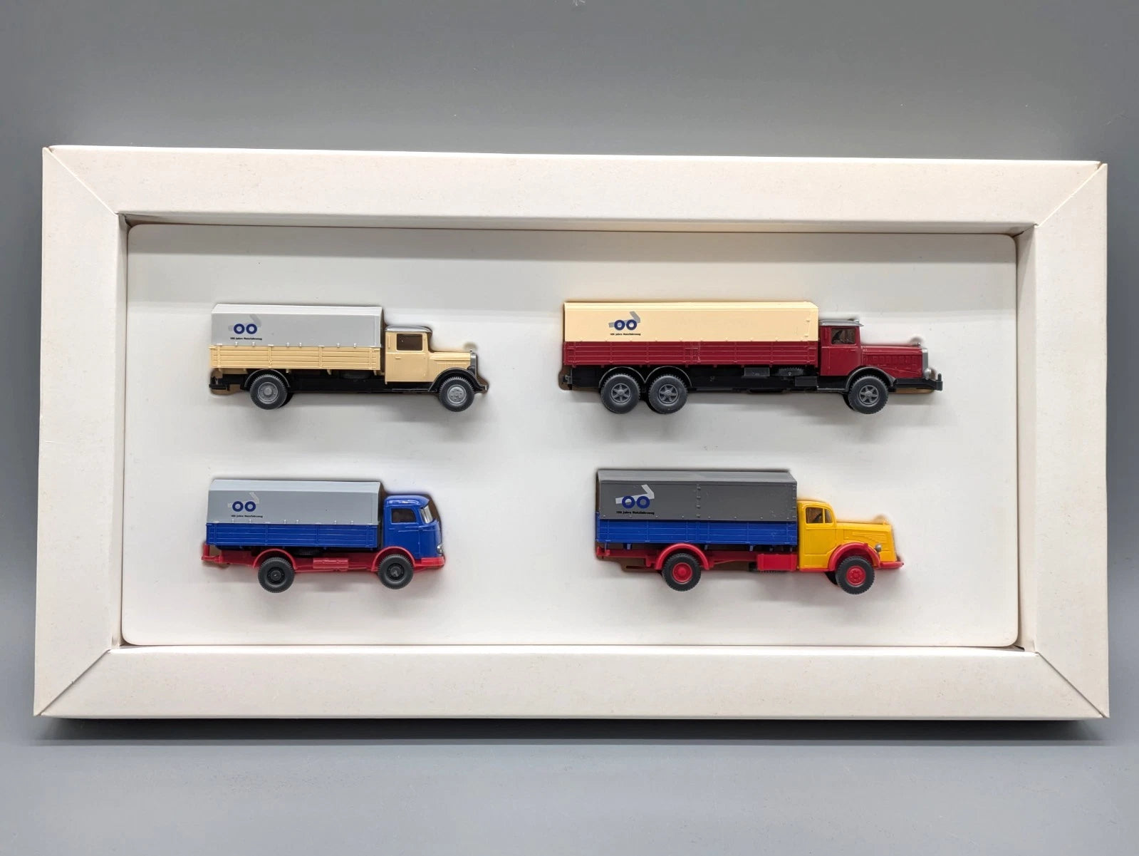 Lkw Modell HO 1:87 Wiking Mercedes-Benz 4er Set 100 Jahre Nutzfahrzeuge mit OVP