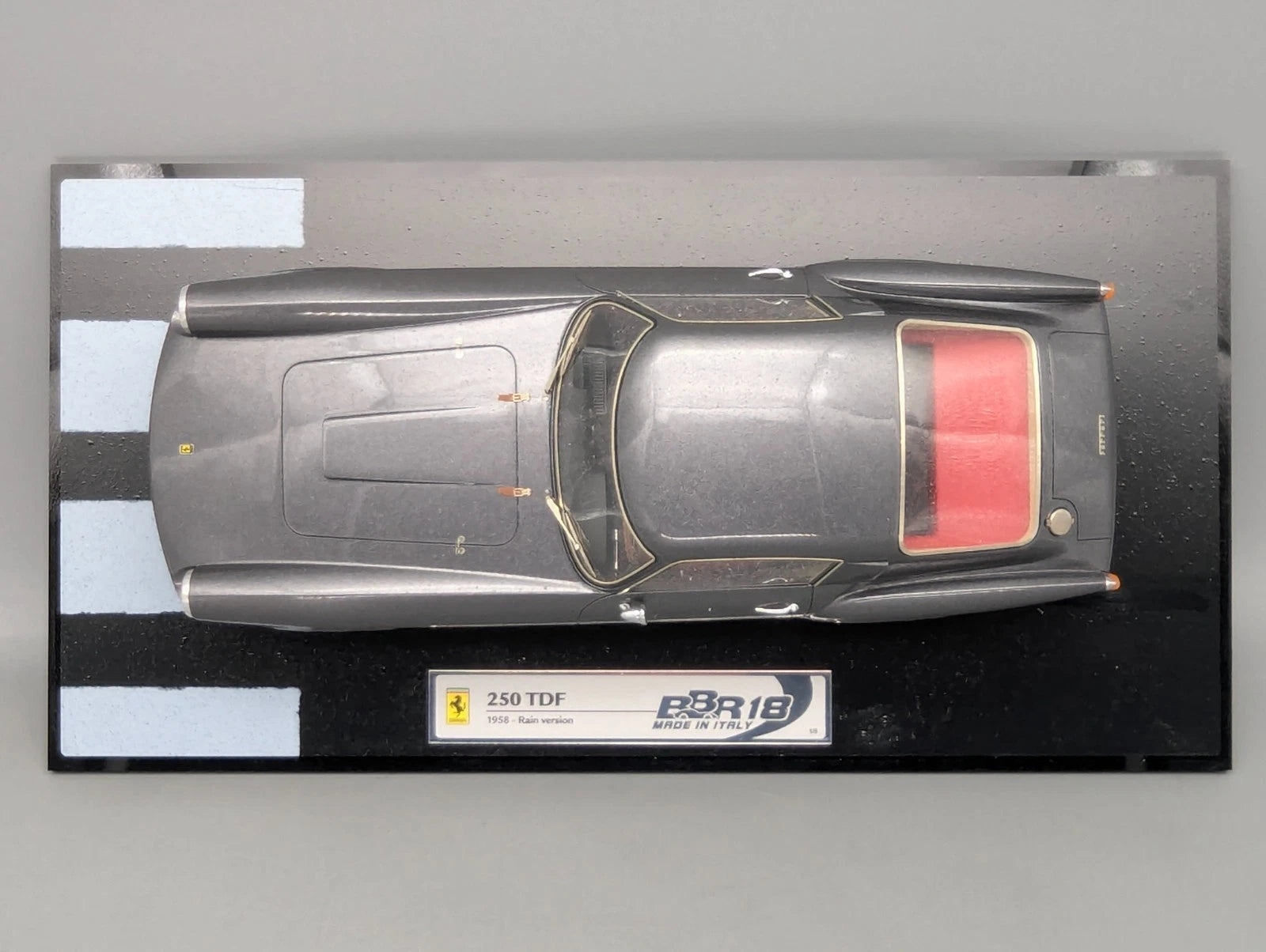 Modellautos 1:18 BBR Ferrari 250 TDF 1958 Rain Version Ltd 01/05 Grigio Fer. OVP