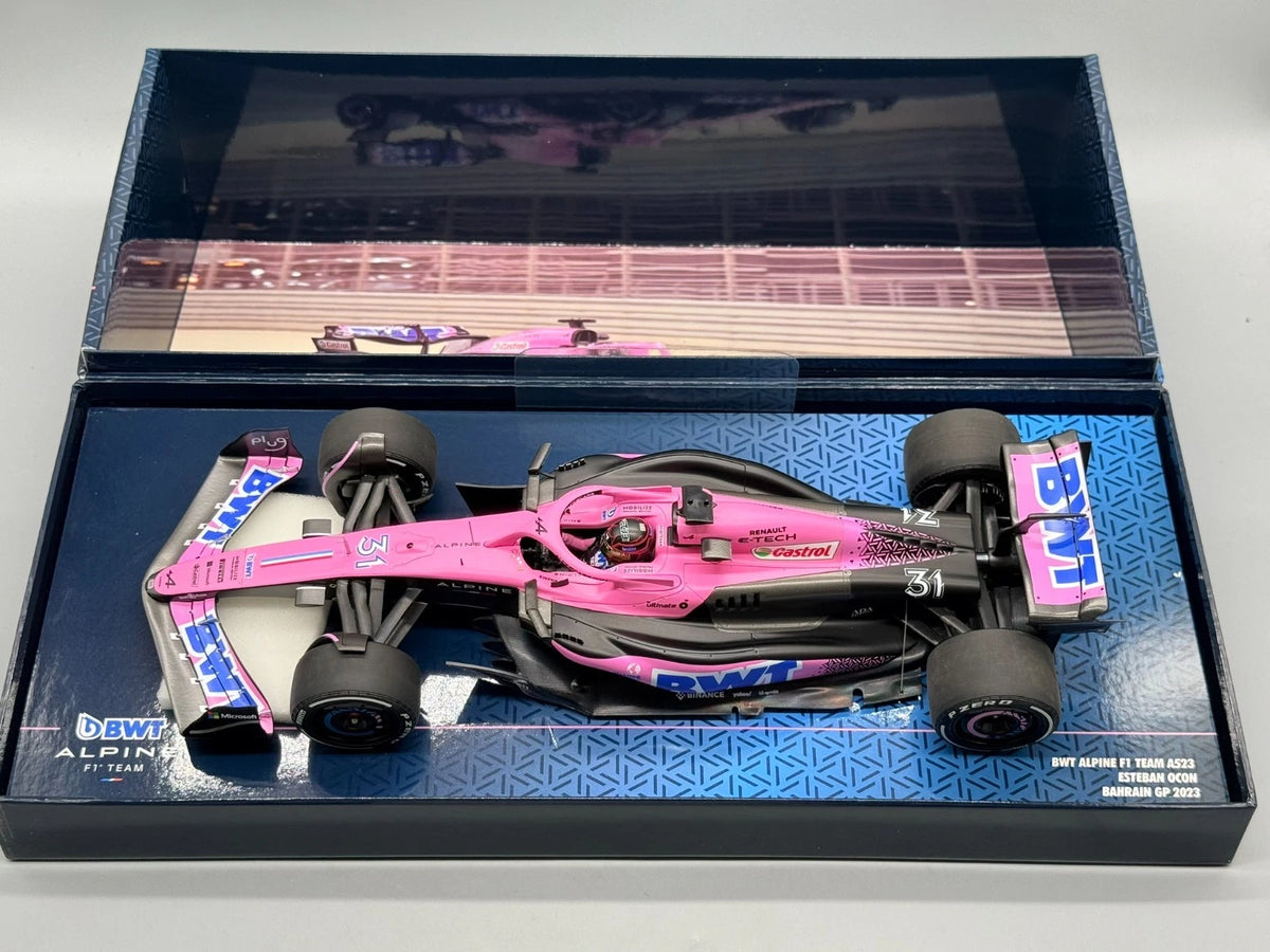 Modellautos 1:18 Minichamps BWT Alpine F1 Team A523 Esteban Ocon GP 2023 mit OVP