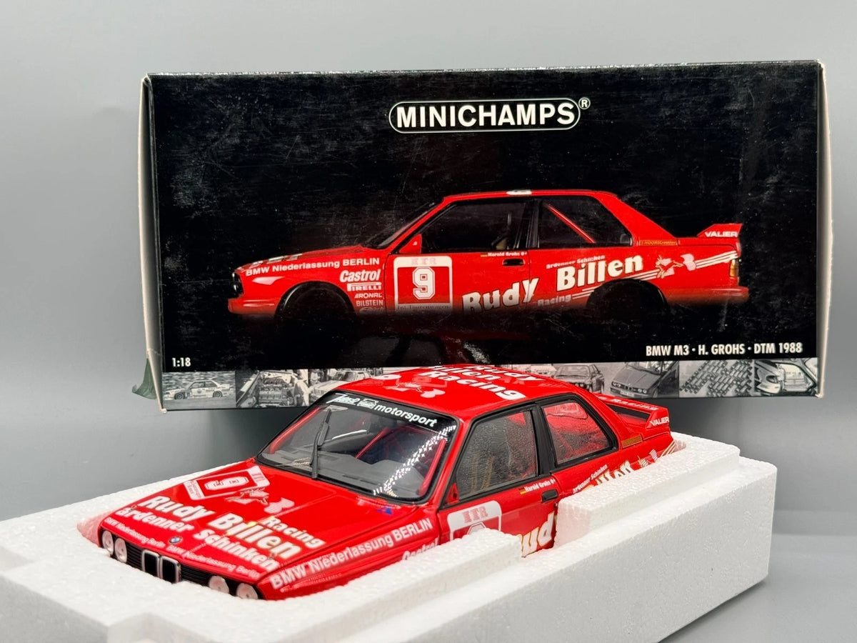 Modellautos 1:18 Minichamps BMW M3 H.Grohs #9 DTM 1988 mit OVP