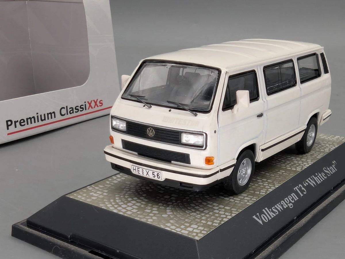 Modellautos 1:43 Premium ClassiXXs VW T3 White Star Pastellweiß mit OVP