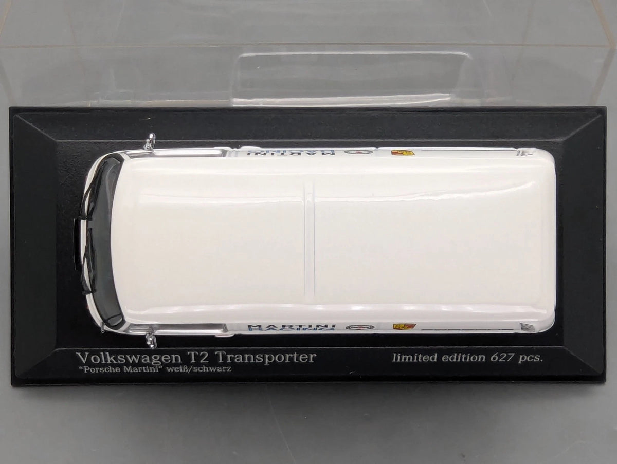 Modellautos 1:43 Minichamps Volkswagen VW T2 Transporter '72 Porsche Martini OVP