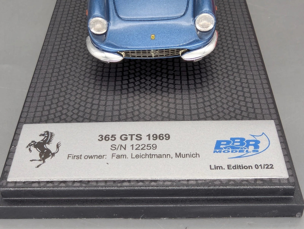 Modellautos 1:43 BBR Ferrari 365 GTS 1969 S/N 12259 First Owner Ltd 01/22 OVP