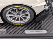 Modellautos 1:12 BBR Ferrari FXX-K EVO Met Italian White Ltd 01/01 Vitrine OVP